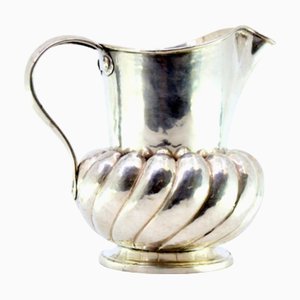 Wine Jug in Hammered Gummed Silver