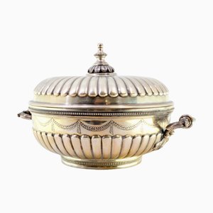 Gummed Silver Candy Box with Engravings