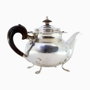Silver Kettle with Wooden Knob on the Lid