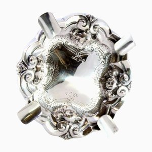 Silver Ashtray with Reliefs and Engravings