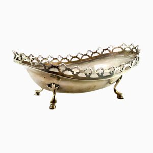 Silver Candy Box with Wire Rack and Horse-Shaped Feet