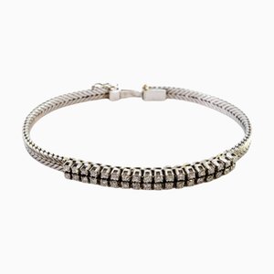 Armband aus Weißgold mit Diamanten im Brillantschliff