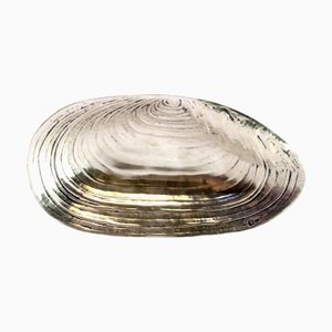 Mussel-Shaped Silver Bowl with Reliefs