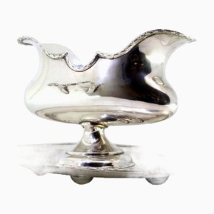 Silver Gravy Boat with Ladle Holders