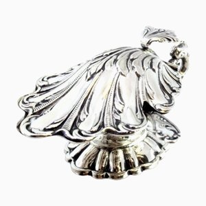 Silver Salt Shaker with Reliefs and Applications