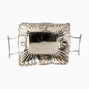 Silver Candy Box with Embossed Floral Motifs