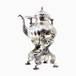 Silver Kettle with Fluted Reliefs