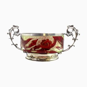 Fruit Bowl Centerpiece with Silver Structure