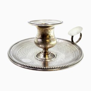 Guilloche Silver Paddle with Pearly Friezes