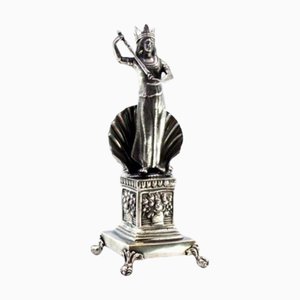 Soporte para palillos de plata con Amphitrite