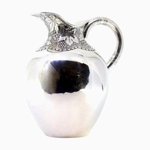 Rounded Water Jug with Raised Bunches of Grapes