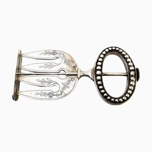 Silver Bread Serving Fork with Four Tines