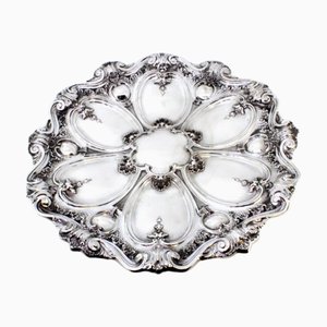Silver Wall Tray with Floral Reliefs