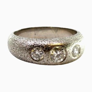 White Gold Ring with Brilliant-Cut Diamonds