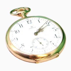 Gold Rio De Janeiro Grand Prix Paris 1900 Pocket Watch from Omega