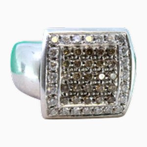 White Gold Ring with Brilliant-Cut Diamonds