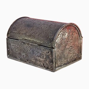 Silver Box with Turkish-Style Engravings