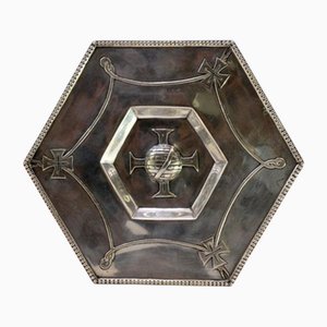 Silver Ring in Hexagonal Shape