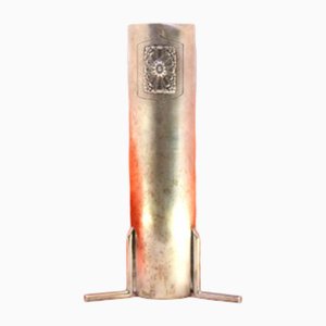 Silver Candlestick with Framed Reliefs