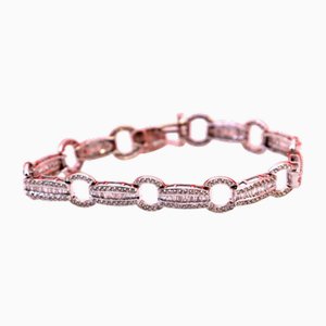 Goldarmband mit Diamanten im Brillantschliff