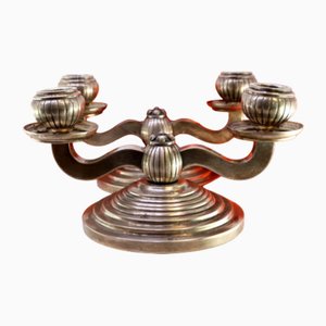 Low Two-Light Candelabras with Gradient Bases, Set of 2