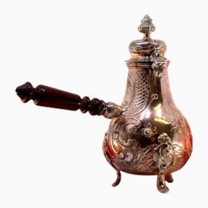 Silver Chocolate Maker with Knob Reliefs