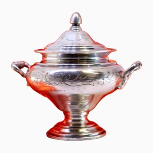 Silver Pot with Rounded Shape