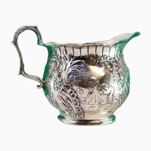 Silver Gravy Boat with Reliefs