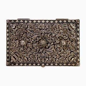 Silver Box with Revealed Floral Motifs