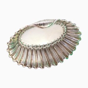 Muschelförmige Ringschale aus Silber