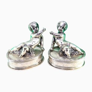 Masillas de plata en formas elípticas