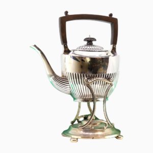 Gummed Silver Kettle with Chestnut Wood Handle