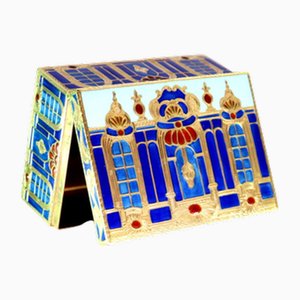 Gold Snuff Box with Enamels