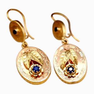 Hinged Gold Earrings, Set of 2