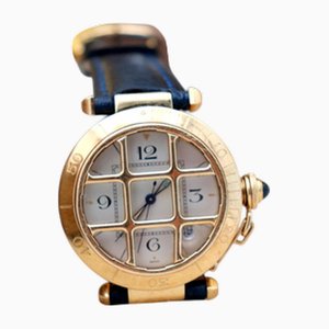 Cartier Pasha Modell Gold Armbanduhr