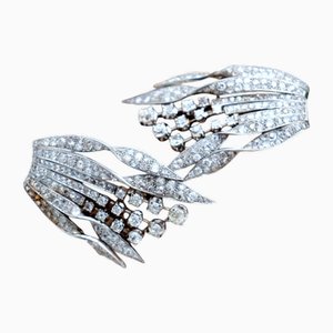 Gold and Platinum Brooches, Set of 2