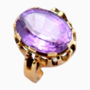 Goldring mit Gitter