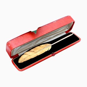 Gold Quill Pen with Richly Engraved Definitions