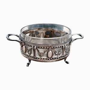 Glass Candy Box with Silver Structure