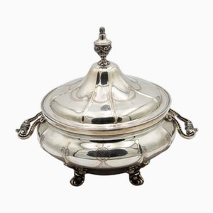 Silver Tureen with Engraved Floral Reliefs