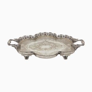 Silver-Plated Tray with Grate