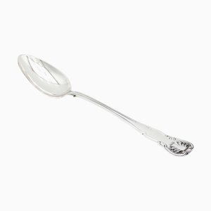 Rice and Serving Spoon in Plain Silver