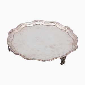Embossed Silver Ticket Tray