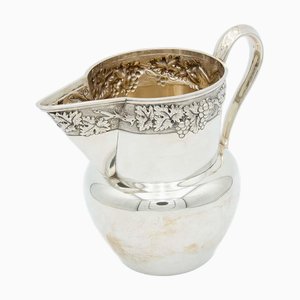 Silver Wine Jug with Bunches of Grapes