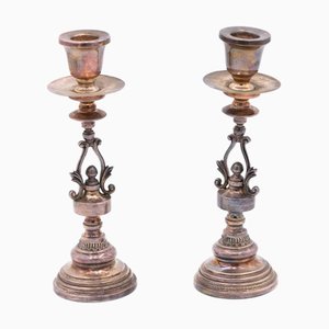 Silver Candlesticks, Set of 2