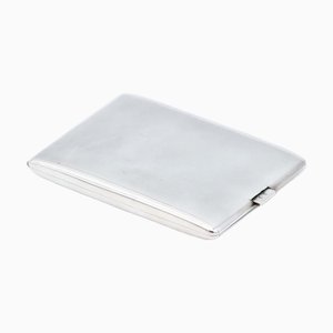 Guilloche Silver Cigarette Case