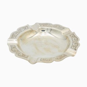 Silver Ashtray with Cigarette Holders