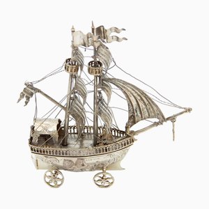 Miniature Sailing Boat in Silver