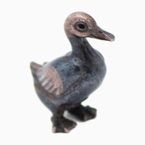 Miniature Duck in Nickel Silver