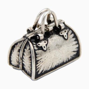 Silver Briefcase Shaped Pill Box